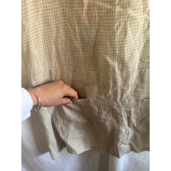 Sister Mary Embroidered Linen Shirt Dress Women’s Small - Picture 3 of 7